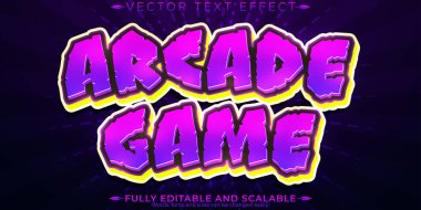 Arcade metin efekti, düzenlenebilir piksel ve retro metin biçimi