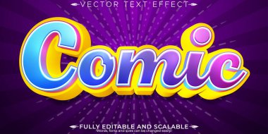 Çizgi roman efekti, düzenlenebilir çizgi film ve çocuk metin biçimi