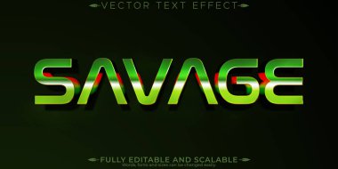 Toksik düzenlenebilir metin efekti, düzenlenebilir vahşi ve tehlike metni styl