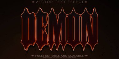 Korku metni efekti, düzenlenebilir kan ve korkutucu metin biçimi