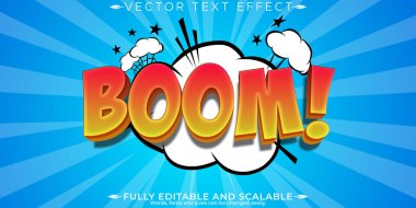 Bum düzenlenebilir metin efekti, düzenlenebilir çizgi roman ve kitap tarzı