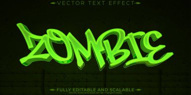 Graffiti metin efekti, düzenlenebilir sprey ve sokak metni tarzı