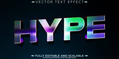 Siber metin efekti, düzenlenebilir gelecek ve neon metin biçimi