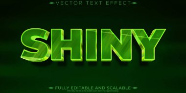 Parlak düzenlenebilir metin efekti, düzenlenebilir yeşil ve görkemli metin biçimi