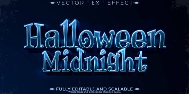 Cadılar Bayramı canavar metin efekti, düzenlenebilir korku ve korkutucu metin st