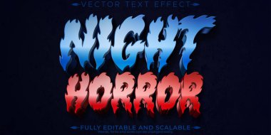 Cadılar Bayramı canavar metin efekti, düzenlenebilir korku ve korkutucu metin st