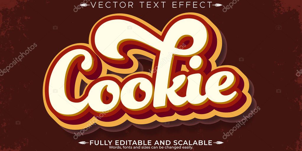 Bakery text effect, editable baked goods and delicious customiza