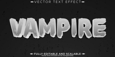 Cadılar Bayramı canavar metin efekti, düzenlenebilir korku ve korkutucu metin st