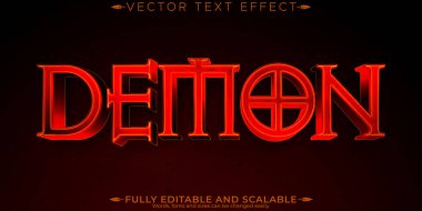 Cadılar Bayramı canavar metin efekti, düzenlenebilir korku ve korkutucu metin st