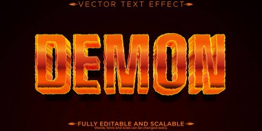 Cadılar Bayramı canavar metin efekti, düzenlenebilir korku ve korkutucu metin st