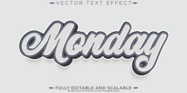 Retro etiket metin efekti, düzenlenebilir 70 'ler ve 80' ler metin biçimi