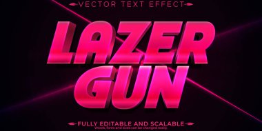 Lazer düzenlenebilir metin efekti, düzenlenebilir silah ve gelecekteki metin ambarı