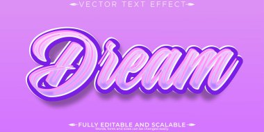 Rüya, düzenlenebilir metin efekti, düzenlenebilir hayal gücü ve fantezi ekti