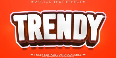 Moda metin efekti, düzenlenebilir modern ve poster tarzı