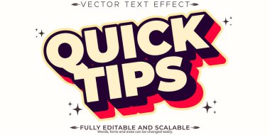 Retro etiket metin efekti, düzenlenebilir 70 'ler ve 80' ler metin biçimi