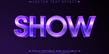 Düzenlenebilir metin efektini, düzenlenebilir partiyi ve kutlama metinlerini göster