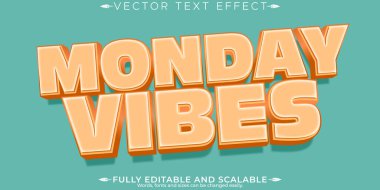 Retro etiket metin efekti, düzenlenebilir 70 'ler ve 80' ler metin biçimi