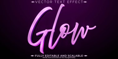 Parlak düzenlenebilir metin efekti, düzenlenebilir mücevherler ve parlak metin ambarı