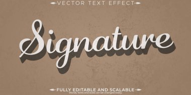 Retro etiket metin efekti, düzenlenebilir 70 'ler ve 80' ler metin biçimi