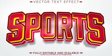 Spor metin efekti, düzenlenebilir basketbol ve futbol metin tarzı