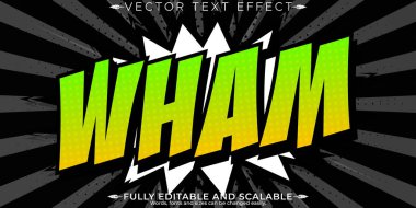 Çizgi roman düzenlenebilir metin efekti, düzenlenebilir kitap ve süper kahraman metin ambarı