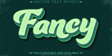 Düzenlenebilir metin efekti, düzenlenebilir modern ve poster biçimi