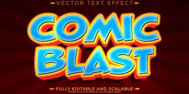 Komik düzenlenebilir metin efekti, düzenlenebilir patlama ve patlama metni st