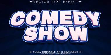 Çizgi film düzenlenebilir metin efekti, düzenlenebilir gösterim ve canlandırılabilir metin st