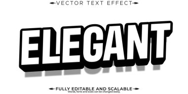 Retro gölge metin efekti, düzenlenebilir gölge ve klasik metin biçimi