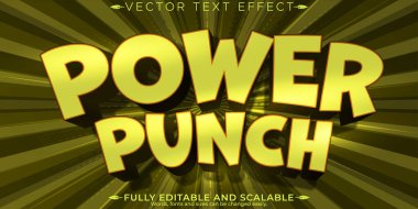 Süper kahraman metin efekti, düzenlenebilir grafik ve illüstrasyon gümrüğü