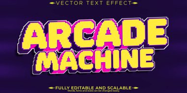 Arcade metin efekti, düzenlenebilir piksel ve retro metin biçimi