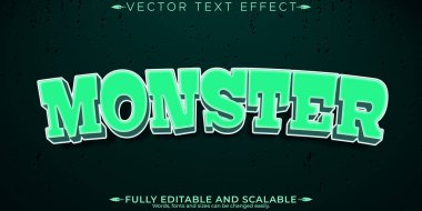 Cadılar Bayramı mesaj efekti, düzenlenebilir balkabağı ve korkutucu metin tarzı