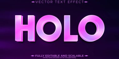 Sanal metin efekti, düzenlenebilir parlak ve parıltılı metin biçimi