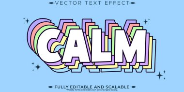 Retro klasik metin efekti, düzenlenebilir 70 'ler ve 80' ler metin biçimi