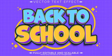 Retro klasik metin efekti, düzenlenebilir 70 'ler ve 80' ler metin biçimi