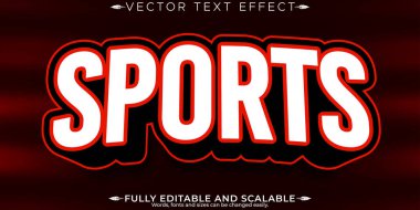 Spor metin efekti, düzenlenebilir basketbol ve futbol metin tarzı