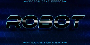 Robot metin efekti, düzenlenebilir teknoloji ai ve robot kişiselleştirmesi