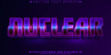 Nükleer metin efekti, düzenlenebilir atomik ve güç özelleştirilebilir yazı tipi