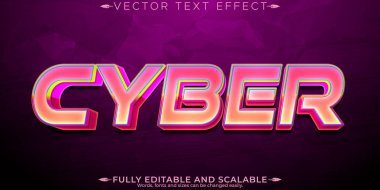 Siber metin efekti, düzenlenebilir dijital ve geleceksel özelleştirilebilir 