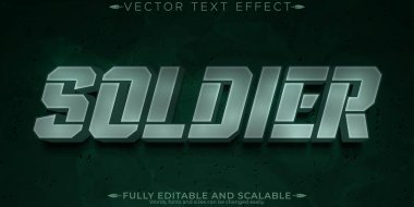 Asker metni efekti, düzenlenebilir asker ve savaşçı özelleştirilebilir 