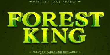 Orman metin efekti, düzenlenebilir ağaçlar ve kişiselleştirilebilir yaban hayatı fonu