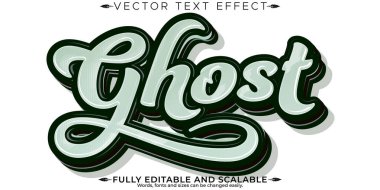 Korku metni efekti, düzenlenebilir cadılar bayramı ve korkutucu metin biçimi