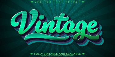 Klasik metin efekti, düzenlenebilir vintage ve klasik özelleştirilebilir f