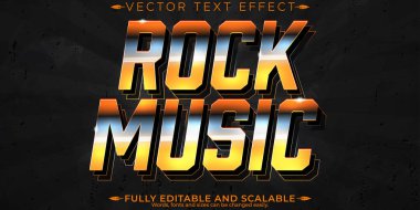 Düzenlenebilir klasik müzik metin efekti, 70 'ler ve 80' ler metin biçimi