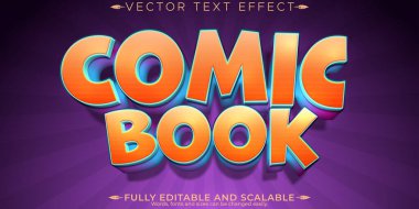 Çizgi roman efekti, düzenlenebilir çizgi film ve çocuklar metin tarzı