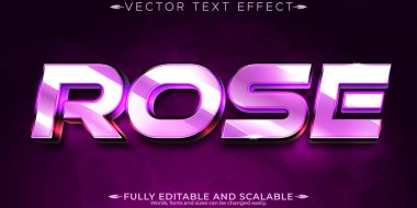 Düzenlenebilir metin efekti, pembe metin biçimi