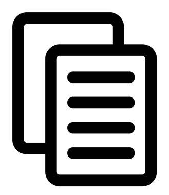 Liste ya da Pano. Not simgeleri. Beyaz arkaplanda vektör simgesi izole edildi.