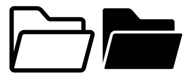 Dizin simgesi. Beyaz arkaplanda vektör ortamı izole edildi.