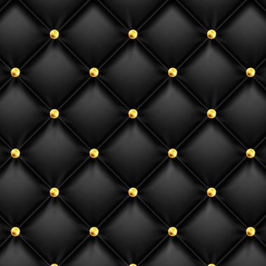 Deri dokular. Altın perçinli Vip arka plan. Vektör illüstrasyonu.