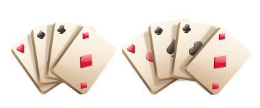 Kart hayranı. Beyaz arkaplanda vektör ortamı izole edildi.